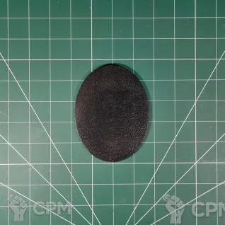 Описание картинки Oval Base 120x92 mm Подставка овальная пластик от Vault Boy по цене 198руб | Свободный Рынок Миниатюр - СРМ