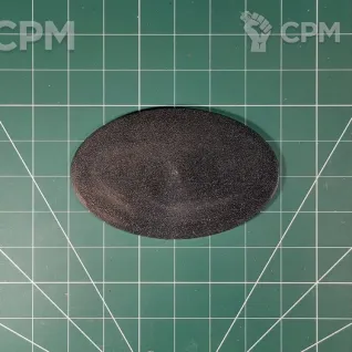 Описание картинки Oval Base 150x95 mm Подставка овальная пластик от Vault Boy по цене 198руб | Свободный Рынок Миниатюр - СРМ