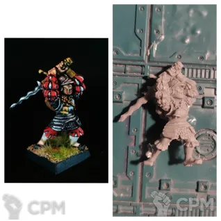 Описание картинки Reiklander champion with great sword от Old curiosity shop по цене 450руб | Свободный Рынок Миниатюр - СРМ