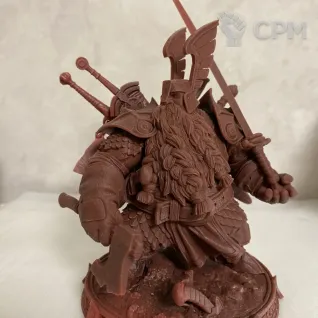 Описание картинки Дварф-воин от Лавка Ворчуна по цене 500руб | Свободный Рынок Миниатюр - СРМ