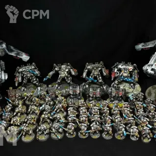 Описание картинки Большая армия Серых Рыцарей от Tiphus по цене 110 000руб | Свободный Рынок Миниатюр - СРМ