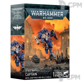 Описание картинки Captain with Jump Pack and Relic Shield от Магазин Хобби по цене 3 900руб | Свободный Рынок Миниатюр - СРМ