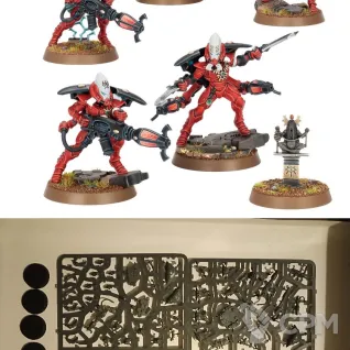 Описание картинки Warp Spiders от Black Legion Hall по цене 4 840руб | Свободный Рынок Миниатюр - СРМ