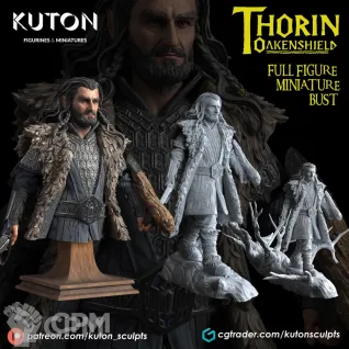 Описание картинки Thorin Oakenshield от Naggaroth Night по цене 1 000руб | Свободный Рынок Миниатюр - СРМ