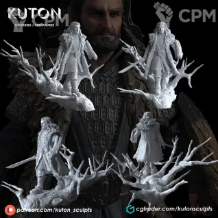 Описание картинки Thorin Oakenshield от Naggaroth Night по цене 1 000руб | Свободный Рынок Миниатюр - СРМ