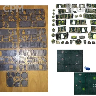 Описание картинки KILL TEAM: Killzone - Tomb World + Поле (Оригинал) от GLOM по цене 15 000руб | Свободный Рынок Миниатюр - СРМ