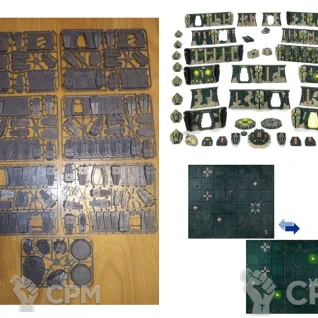 Описание картинки KILL TEAM: Tomb World Necron TERRAIN + Поле (Оригинал) от GLOM по цене 15 000руб | Свободный Рынок Миниатюр - СРМ