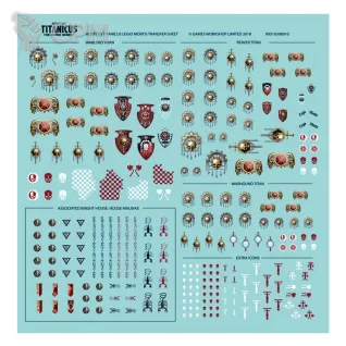 Описание картинки Adeptus Titanicus Legio Mortis Transfer Sheet Оригинал GW Limited (Декали) от Vault Boy по цене 4 298руб | Свободный Рынок Миниатюр - СРМ