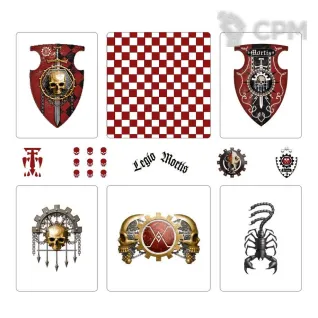 Описание картинки Adeptus Titanicus Legio Mortis Transfer Sheet Оригинал GW Limited (Декали) от Vault Boy по цене 4 298руб | Свободный Рынок Миниатюр - СРМ