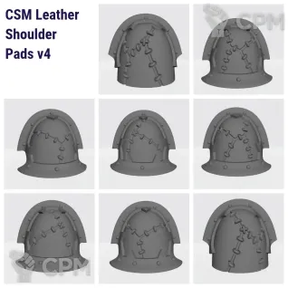 Описание картинки CSM Leather Shoulder Pads v4 от Nocte Ferro по цене 120руб | Свободный Рынок Миниатюр - СРМ