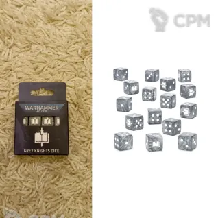 Описание картинки Grey Knights Dice (ориг) от Кооператив Миниатюр по цене 3 200руб | Свободный Рынок Миниатюр - СРМ