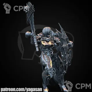 Описание картинки Khorne Sister Crucira / Сестра Кхорна Крусира от Стальные Небеса по цене 325руб | Свободный Рынок Миниатюр - СРМ