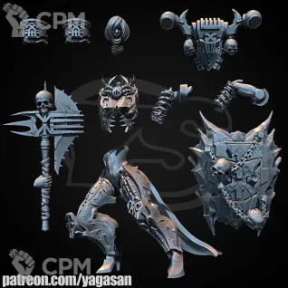 Описание картинки Khorne Sister Crucira / Сестра Кхорна Крусира от Стальные Небеса по цене 325руб | Свободный Рынок Миниатюр - СРМ