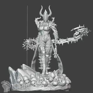 Описание картинки Khorne Sister / Сестра Кхорна от Стальные Небеса по цене 350руб | Свободный Рынок Миниатюр - СРМ