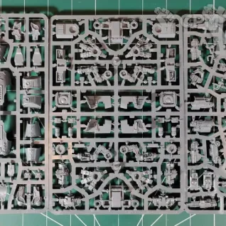 Описание картинки Warhound Titans with Ursus Claws and Melta Lances от Vault Boy по цене 5 998руб | Свободный Рынок Миниатюр - СРМ
