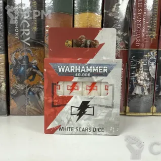 Описание картинки White scars dice set от Slobarev  по цене 3 500руб | Свободный Рынок Миниатюр - СРМ