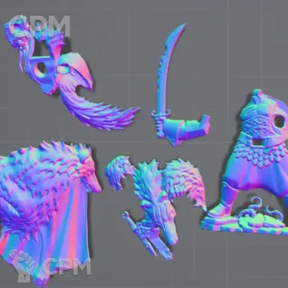 Описание картинки Radukar The Wolf Cursed City от JANIX 3D STUDIO  по цене 250руб | Свободный Рынок Миниатюр - СРМ