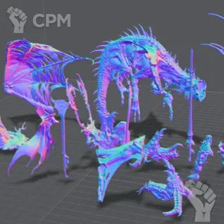 Описание картинки Prince Vhordrai / Revenant Draconith от JANIX 3D STUDIO  по цене 2 500руб | Свободный Рынок Миниатюр - СРМ