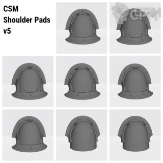 Описание картинки CSM Shoulder Pads v5 от Nocte Ferro по цене 120руб | Свободный Рынок Миниатюр - СРМ