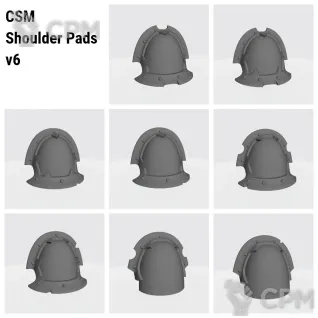 Описание картинки CSM Shoulder Pads v6 от Nocte Ferro по цене 120руб | Свободный Рынок Миниатюр - СРМ