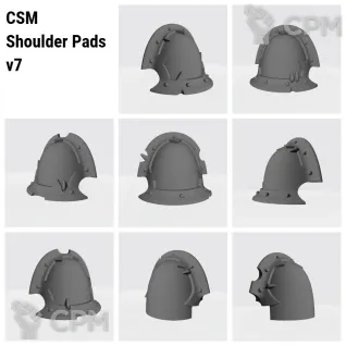 Описание картинки CSM Shoulder Pads v7 от Nocte Ferro по цене 120руб | Свободный Рынок Миниатюр - СРМ