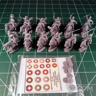 Описание картинки Iberian Cavalry от Каджит по цене 3 498руб | Свободный Рынок Миниатюр - СРМ