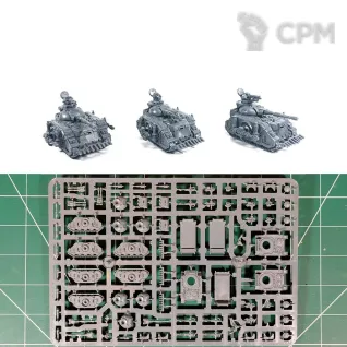 Описание картинки Legions Imperialis Predator Tank x3 от Vault Boy по цене 2 998руб | Свободный Рынок Миниатюр - СРМ