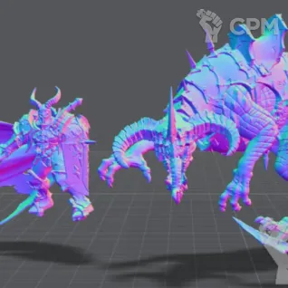 Описание картинки Abraxia, Spear of the Everchosen от JANIX 3D STUDIO  по цене 1 000руб | Свободный Рынок Миниатюр - СРМ