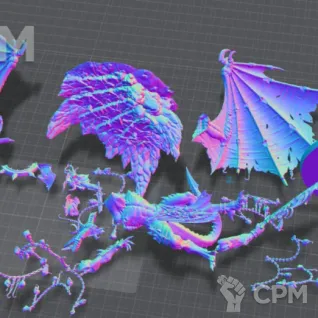 Описание картинки Be'lakor, The Dark Master от JANIX 3D STUDIO  по цене 3 000руб | Свободный Рынок Миниатюр - СРМ