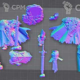 Описание картинки Urkhan, The Dark Warden от JANIX 3D STUDIO  по цене 300руб | Свободный Рынок Миниатюр - СРМ