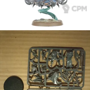 Описание картинки Tzaangor Shaman от Black Legion Hall по цене 2 750руб | Свободный Рынок Миниатюр - СРМ