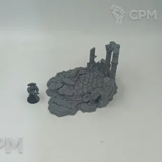 Описание картинки Древние Руины - Фэнтези Террейн, Goblin Grotto от Terrain Print по цене 2 450руб | Свободный Рынок Миниатюр - СРМ