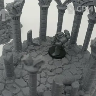Описание картинки Древние Руины - Фэнтези Террейн, Goblin Grotto от Terrain Print по цене 2 450руб | Свободный Рынок Миниатюр - СРМ