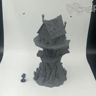 Описание картинки Гоблинская Хижина - Фэнтези Террейн, Goblin Grotto от Terrain Print по цене 2 300руб | Свободный Рынок Миниатюр - СРМ