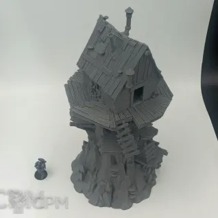 Описание картинки Гоблинская Хижина - Фэнтези Террейн, Goblin Grotto от Terrain Print по цене 2 300руб | Свободный Рынок Миниатюр - СРМ