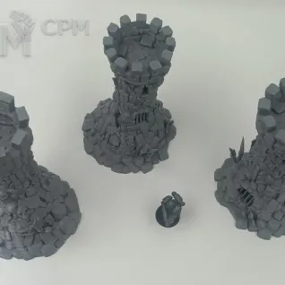 Описание картинки Гоблинские Вышки - Фэнтези Террейн, Goblin Grotto от Terrain Print по цене 1 500руб | Свободный Рынок Миниатюр - СРМ