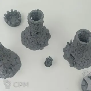Описание картинки Гоблинские Вышки - Фэнтези Террейн, Goblin Grotto от Terrain Print по цене 1 500руб | Свободный Рынок Миниатюр - СРМ