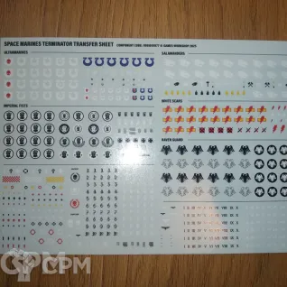 Описание картинки Декали Terminator Transfeer Sheet из Crux Terminatus от GLOM по цене 600руб | Свободный Рынок Миниатюр - СРМ