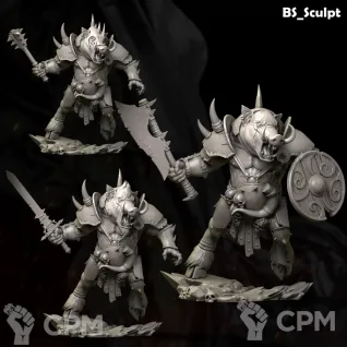 Описание картинки Pig Beastman от Naggaroth Night по цене 2 000руб | Свободный Рынок Миниатюр - СРМ