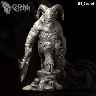 Описание картинки Horned Marauder от Naggaroth Night по цене 1 800руб | Свободный Рынок Миниатюр - СРМ