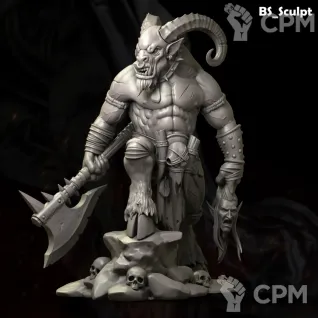 Описание картинки Horned Marauder от Naggaroth Night по цене 1 800руб | Свободный Рынок Миниатюр - СРМ