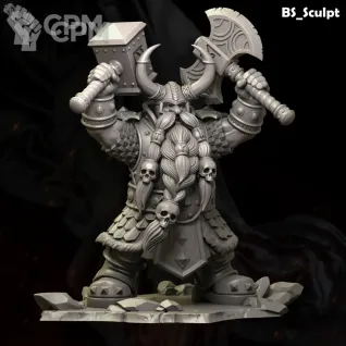 Описание картинки Muradin Bronzebeard от Naggaroth Night по цене 2 000руб | Свободный Рынок Миниатюр - СРМ