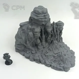 Описание картинки Паучьи Логова - Фэнтези Террейн, Goblin Grotto от Terrain Print по цене 2 400руб | Свободный Рынок Миниатюр - СРМ