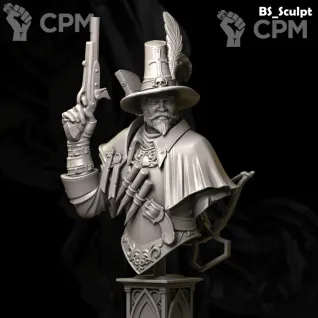 Описание картинки Witch Hunter (Bust) от Naggaroth Night по цене 2 000руб | Свободный Рынок Миниатюр - СРМ