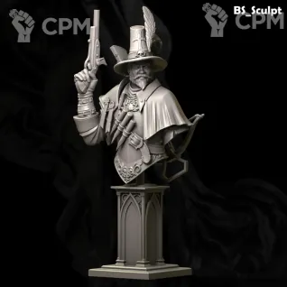 Описание картинки Witch Hunter (Bust) от Naggaroth Night по цене 2 000руб | Свободный Рынок Миниатюр - СРМ