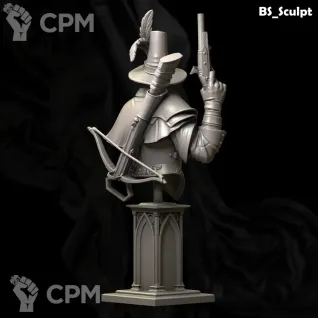 Описание картинки Witch Hunter (Bust) от Naggaroth Night по цене 2 000руб | Свободный Рынок Миниатюр - СРМ