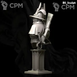 Описание картинки Witch Hunter (Bust) от Naggaroth Night по цене 2 000руб | Свободный Рынок Миниатюр - СРМ