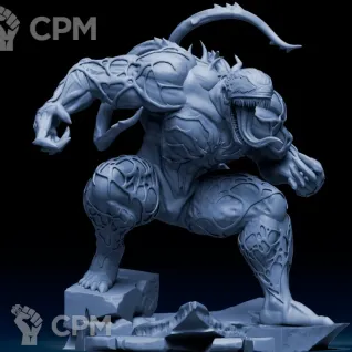 Описание картинки Веном Venom Marvel от Кира по цене 3 000руб | Свободный Рынок Миниатюр - СРМ