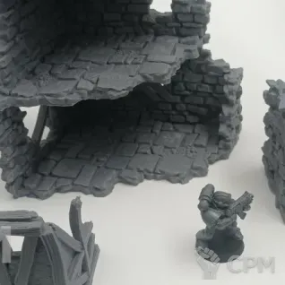 Описание картинки Разрушенные Кварталы - Фэнтези Террейн, Shadowfey Ruins от Terrain Print по цене 2 700руб | Свободный Рынок Миниатюр - СРМ