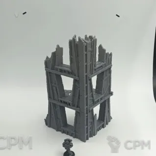 Описание картинки Лагерь Орков - Sci-Fi Террейн от Terrain Print по цене 2 850руб | Свободный Рынок Миниатюр - СРМ